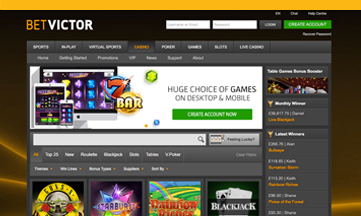 Bet Victor casino website