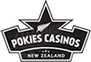 Pokies Casinos logo b&w