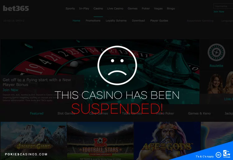Bet 365 Mobile Casino bet365 casino suspended