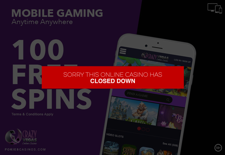Crazy Vegas Mobile Casino Closed