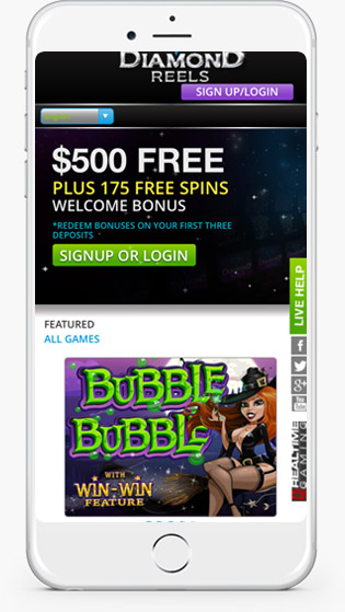 Diamond Reels Casino mobile play
