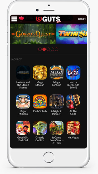 guts featured pokie games