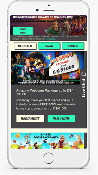 Mr Superplay Casino mobile play