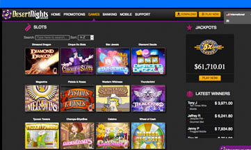 Desert Nights Casino website