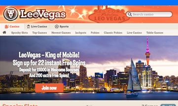 Leo Vegas casino website