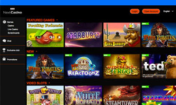 Next Casino jackpot games