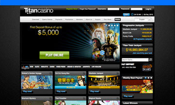 Titan Casino website