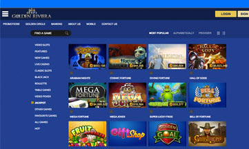 golden riviera jackpot games