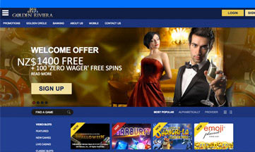 golden riviera casino website