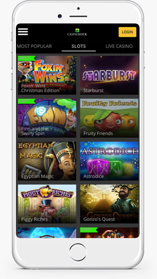 Casino Luck Mobile jackpot games