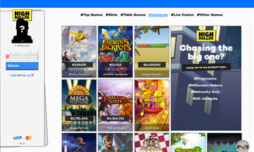 High Roller Casino featured pokie games