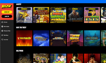 RIZK featured pokie games