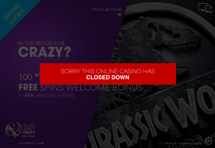 Crazy Vegas Casino Closed