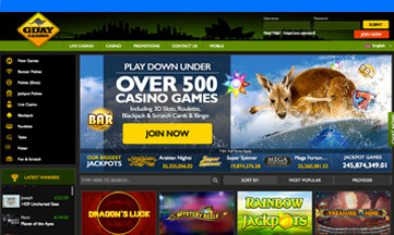 g'day casino website