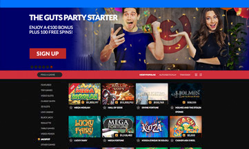 guts featured pokie games