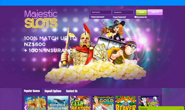 Majestic Slots casino website