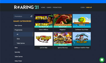 Roaring 21 Casino pokie games