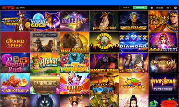 KTO Casino featured pokie games