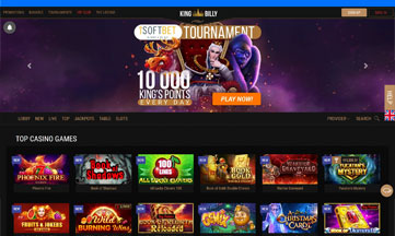 King Billy Casino official website