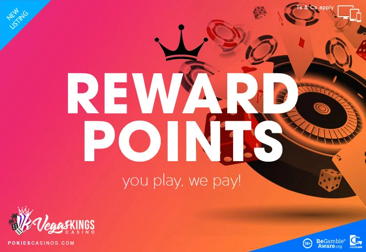 Vegas Kings Casino play at vegaskings casino and earn reward points
