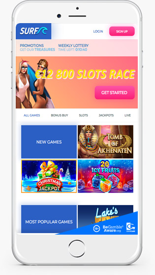 Surf Casino mobile play