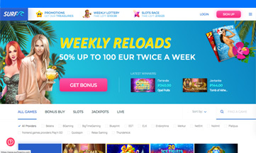 Surf Casino official website
