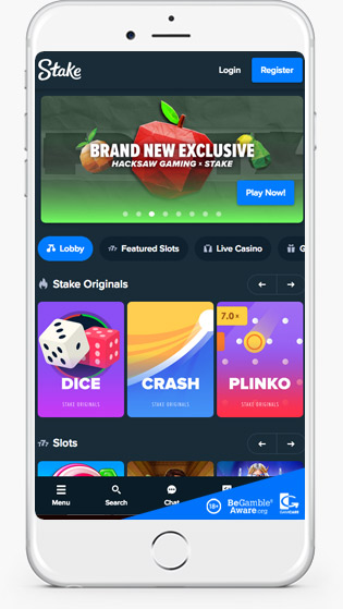 Stake mobile play