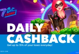 daily cashback promo at 7 bit casino online