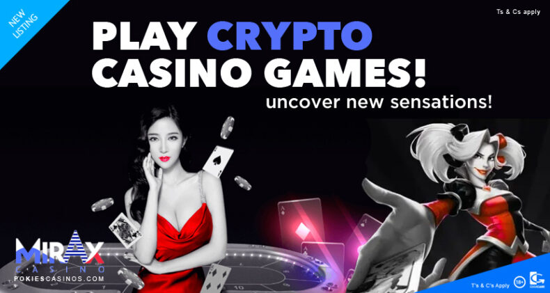 mirax casino offering crypto play